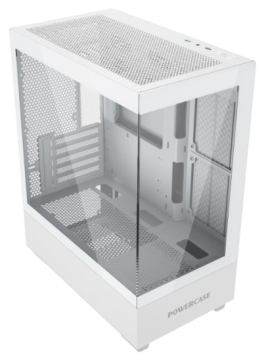 Компьютерный корпус Powercase VISION Micro M TG White (CVMMW-L0)