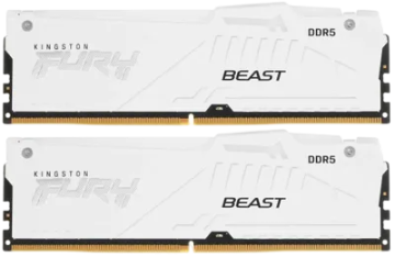 Оперативная память 64 Gb 5600 MHz Kingston FURY Beast AMD RGB White (KF556C36BWEAK2-64)