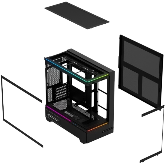 Компьютерный корпус Thermalright M10 TG Black (TRTLM10B)
