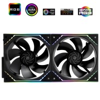 Комплект вентиляторов для корпуса Thermalright TL-M12QR X2 Reverse ARGB Black (TRTLM12QRX2.2P)