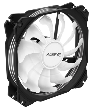 Вентилятор для корпуса ALSEYE Black M120-PB RGB