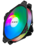 Вентилятор для корпуса ALSEYE Black M120-PB RGB