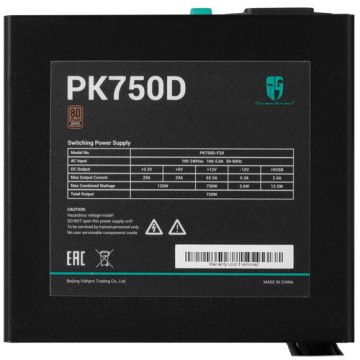 Блок питания Deepcool 750W PK750D (R-PK750D-FA0B-EU)