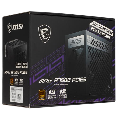 Блок питания MSI 750W MPG A750G (306-7ZP7A11-CE0) 16 Pin (PCIe 5.0 Connector Cable Details)