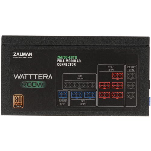 Блок питания Zalman 700W ZM700-EBTII Watttera