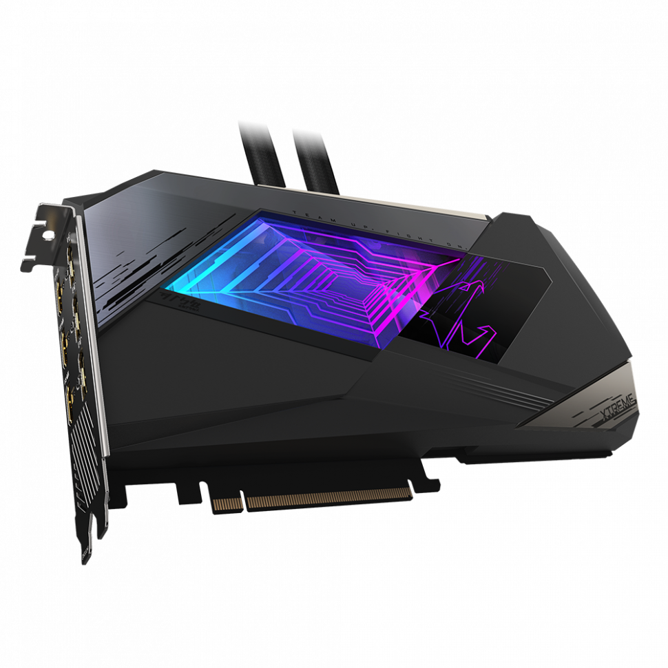 Видеокарта GIGABYTE (GV-N3080AORUSX W-10GD) GeForce RTX 3080 10GB AORUS XTREME WATERFORCE 10G