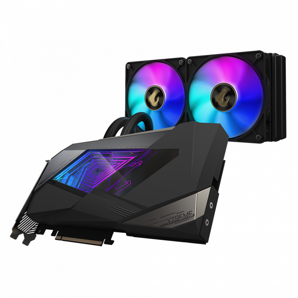 Видеокарта GIGABYTE (GV-N3080AORUSX W-10GD) GeForce RTX 3080 10GB AORUS XTREME WATERFORCE 10G