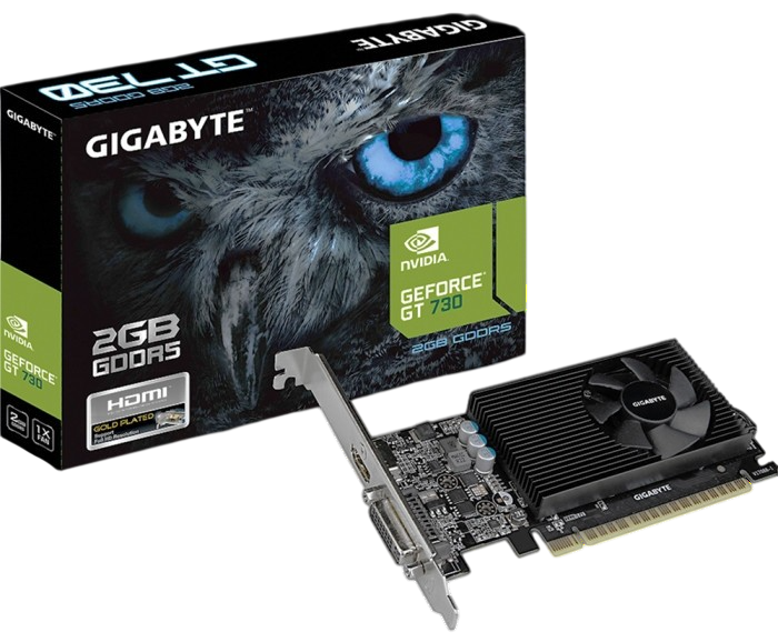 Видеокарта Gigabyte (GV-N730D5-2GL) GeForce GT 730 LP 2GB