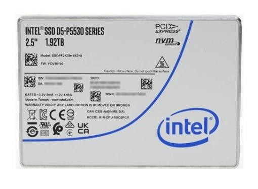 Твердотельный накопитель Intel 1920 Gb TLC D5-P5530 (SSDPF2KX019XZN1)