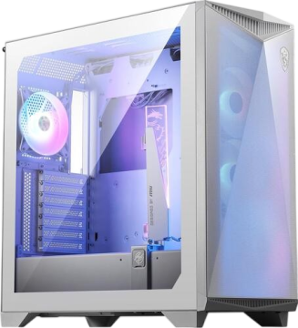 Компьютерный корпус MSI MPG GUNGNIR 300R AIRFLOW TG White (306-7G21W21-W57) PWM RGB Fan