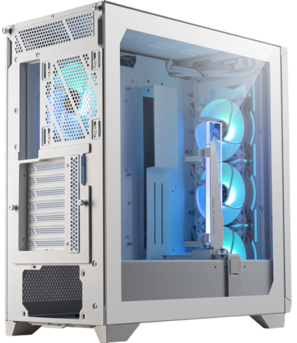 Компьютерный корпус MSI MPG GUNGNIR 300R AIRFLOW TG White (306-7G21W21-W57) PWM RGB Fan