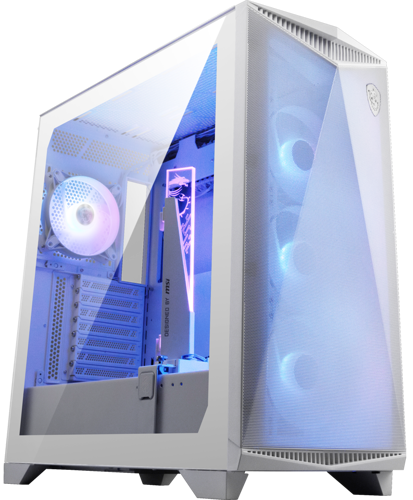 Компьютерный корпус MSI MPG GUNGNIR 300R AIRFLOW TG White (306-7G21W21-W57) PWM RGB Fan