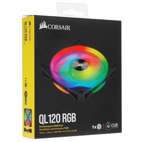 Вентилятор для корпуса Corsair iCUE QL120 RGB CO-9050097-WW 120mm PWM Single Fan RTL