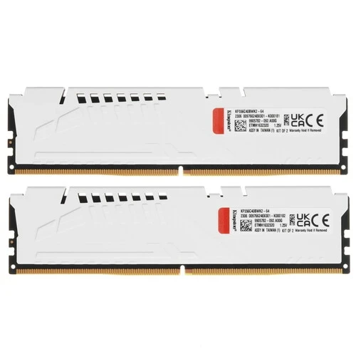Оперативная память 64 Gb 5600 MHz Kingston FURY Beast White (KF556C40BWK2-64)