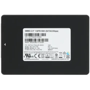 Твердотельный накопитель Samsung 1920 Gb SM883 MZ7KH1T9HAJR-00005