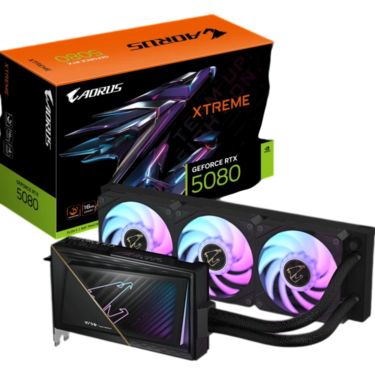 Видеокарта Gigabyte (GV-N5080AORUSX W-16GD) GeForce RTX 5080 16GB XTREME WATERFORCE