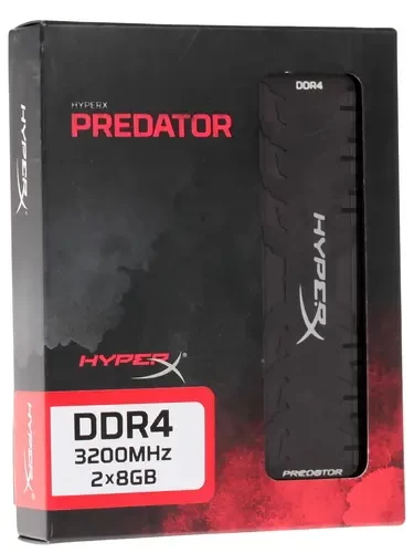 Оперативная память 16 Gb 3200 MHz Kingston HYPERX PREDATOR (HX432C16PB3K2/16)
