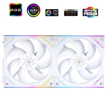 Комплект вентиляторов для корпуса Thermalright TL-M12QW X2 ARGB White (TRTLM12QWX2.2P)