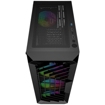 Компьютерный корпус Powercase Mistral C4B TG Black (CMICB-L4)
