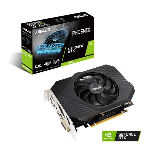 Видеокарта ASUS (PH-GTX1650-O4GD6-P) GeForce GTX 1650 D6 4GB PHOENIX OC