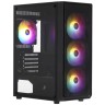 Компьютерный корпус 1STPLAYER FD3-M LED Black (FD3-M-BK-4F1)