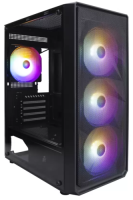 Компьютерный корпус 1STPLAYER FD3-M LED Black (FD3-M-BK-4F1)