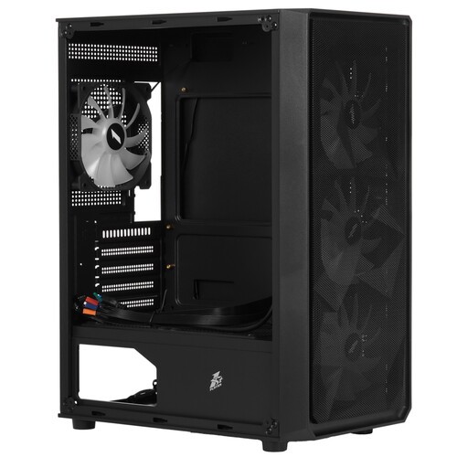 Компьютерный корпус 1STPLAYER FD3-M LED Black (FD3-M-BK-4F1)
