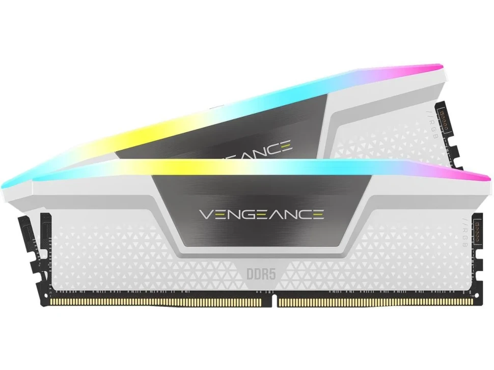 Оперативная память 32 Gb 6400 MHz Corsair VENGEANCE RGB White XMP (CMH32GX5M2B6400C36W)