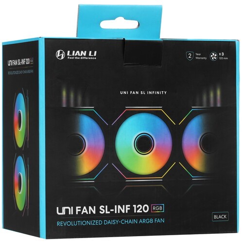 Комплект вентиляторов для корпуса Lian Li UNI FAN SL-INF 120 ARGB Black (G99.12SLIN3B.R0)
