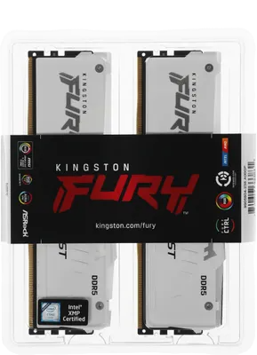 Оперативная память 64 Gb 5600 MHz Kingston FURY Beast RGB White (KF556C40BWAK2-64)