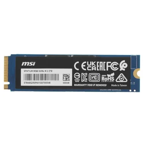 Твердотельный накопитель MSI 2000 Gb SPATIUM M390