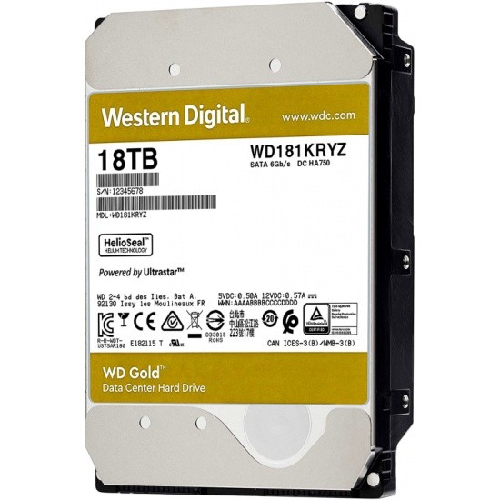 Жесткий диск Western Digital 18000 Gb GOLD (WD181KRYZ)