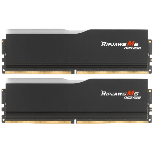 Оперативная память 64 Gb 6000 MHz G.Skill RIPJAWS M5 NEO RGB Black (F5-6000J3636F32GX2-RM5NRK)