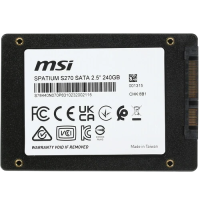 Твердотельный накопитель MSI 240 Gb SPATIUM S270 (S78-440N070-P83)