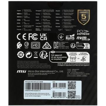Твердотельный накопитель MSI 240 Gb SPATIUM S270 (S78-440N070-P83)