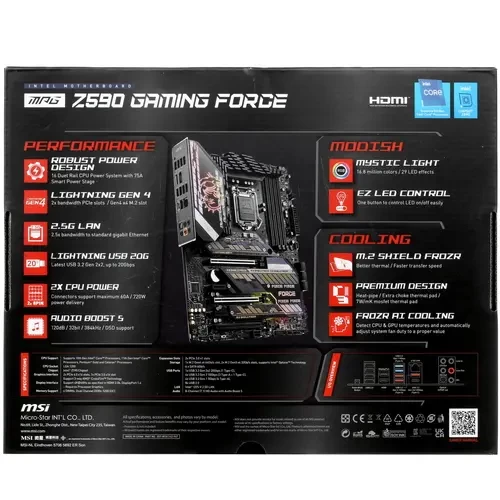 Материнская плата MSI MPG Z590 GAMING FORCE