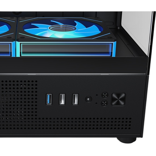 Компьютерный корпус XASTRA Q300M 3ARGB-C6 TG Black (Q300M-3FM12A-C6)