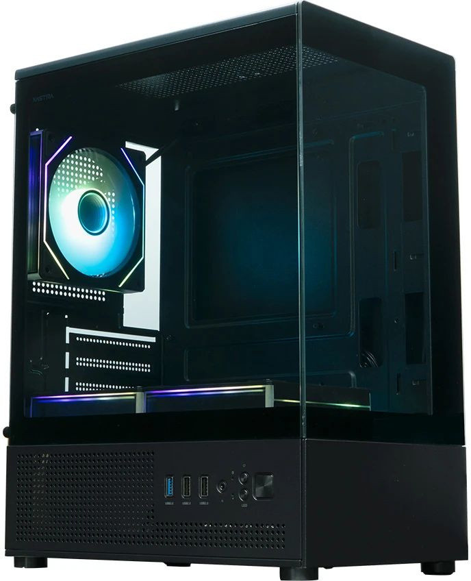 Компьютерный корпус XASTRA Q300M 3ARGB-C6 TG Black (Q300M-3FM12A-C6)