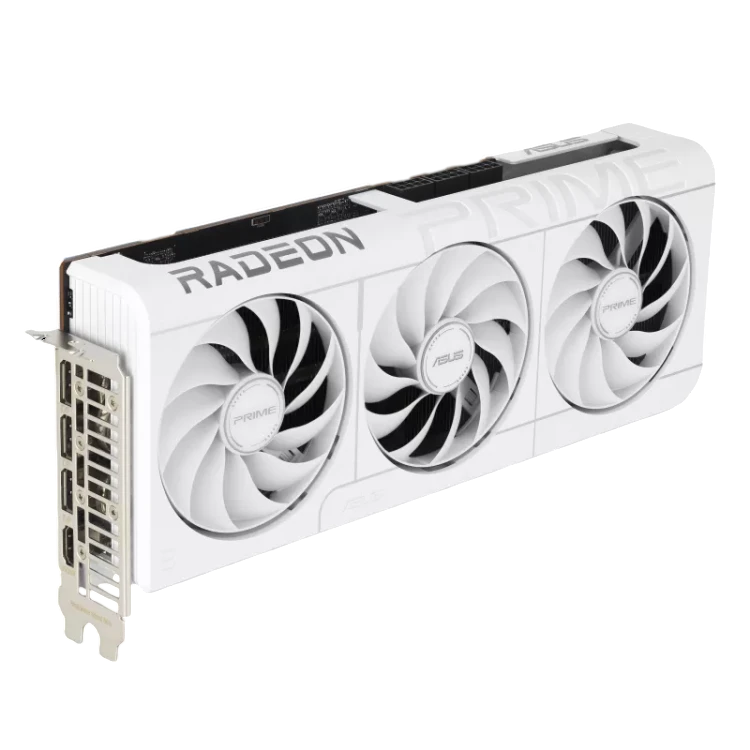 Видеокарта ASUS (PRIME-RX9070XT-O16G-WHITE) Radeon RX 9070 XT 16GB PRIME OC WHITE (90YV0L75-M0NA00)
