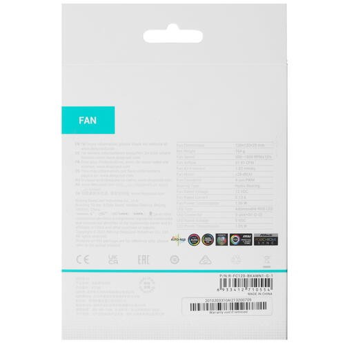 Вентилятор для корпуса Deepcool FC120 R-FC120-BKAMN1-G-1