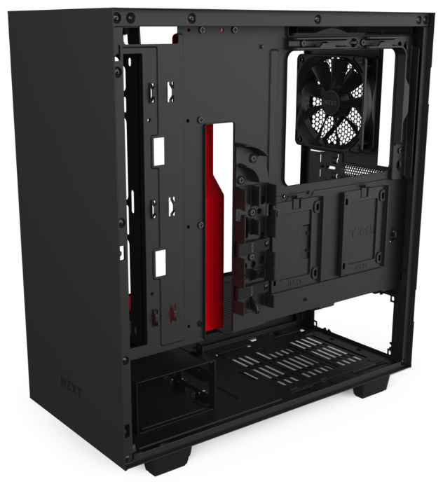 Компьютерный корпус NZXT H510 Black/Red CA-H510B-BR
