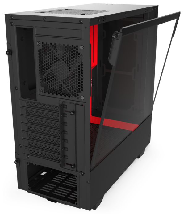 Компьютерный корпус NZXT H510 Black/Red CA-H510B-BR