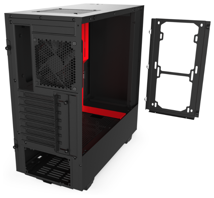 Компьютерный корпус NZXT H510 Black/Red CA-H510B-BR
