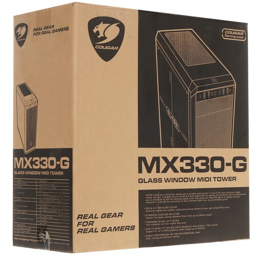 Компьютерный корпус Cougar MX330-G Black
