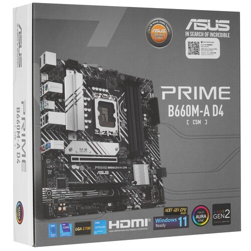 Материнская плата ASUS PRIME B660M-A D4-CSM (90MB19K0-M1EAYC)