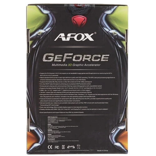 Видеокарта AFox (AF240-1024D3L2-V2) GeForce GT 240 1GB 1FAN