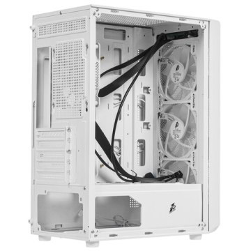 Компьютерный корпус 1STPLAYER FD3-M LED White (FD3-M-WH-4F1-W)