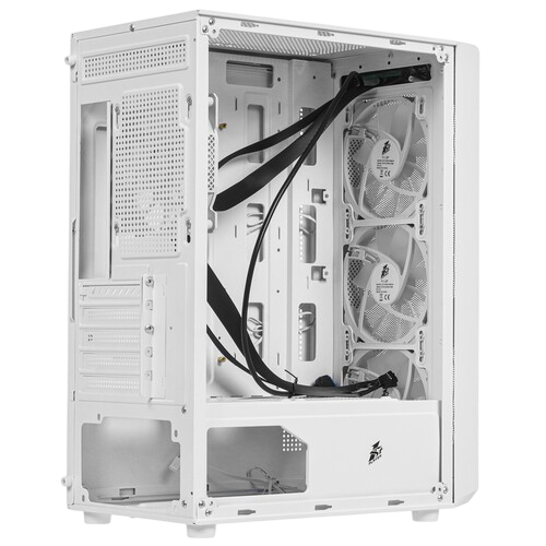 Компьютерный корпус 1STPLAYER FD3-M LED White (FD3-M-WH-4F1-W)