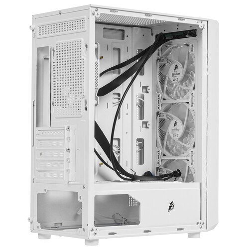 Компьютерный корпус 1STPLAYER FD3-M LED White (FD3-M-WH-4F1-W)