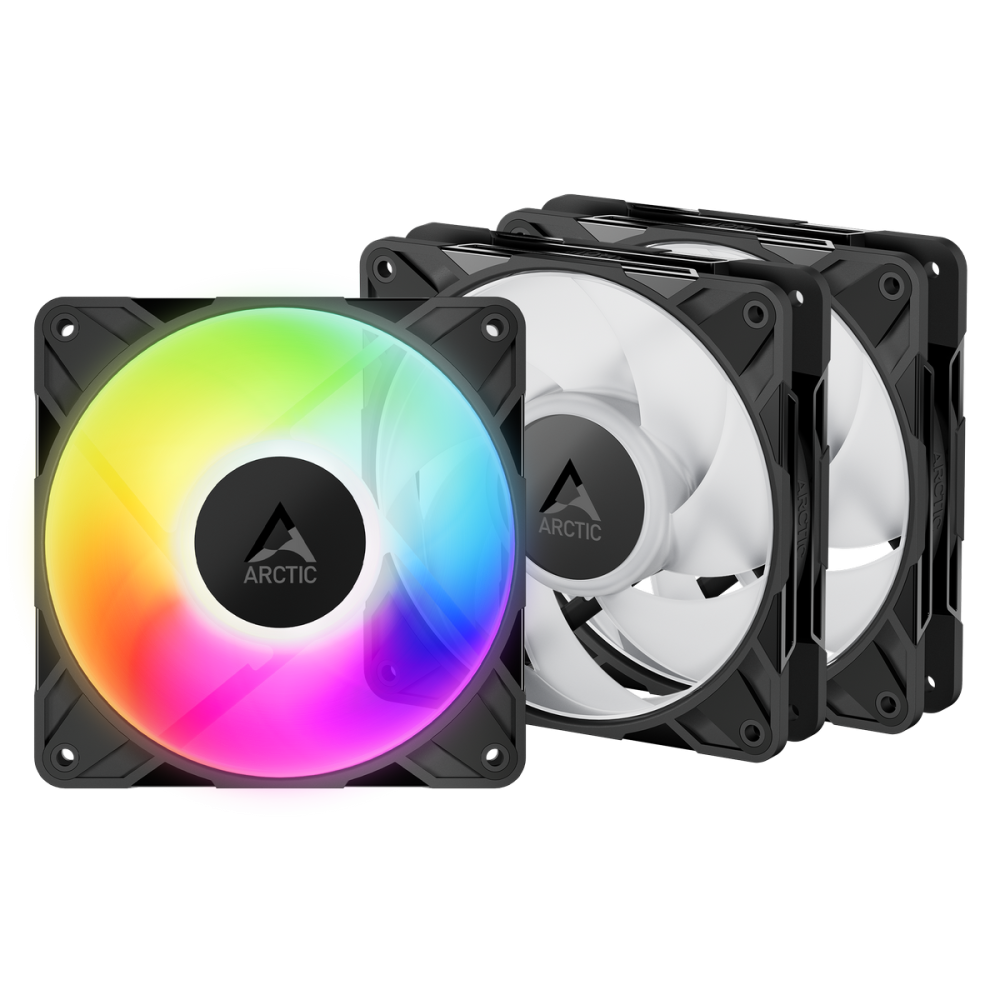 Комплект вентиляторов для корпуса Arctic Cooling P12 Pro ARGB LN Black/White (ACFAN00347A)